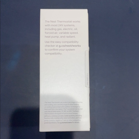 Google Nest Thermostat in Snow Model G4CVZ - Picture 3 of 6